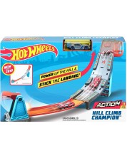 Set de joaca Hot Wheels Action - Pista cu lansator, Hill Climb Champion -1