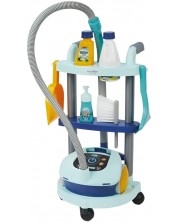 Set de joaca  Ecoiffier Clean Home - Aspirator și cărucior cu accesorii -1