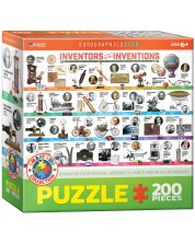 Puzzle Eurographics din 200 de piese - Inventatorii si inventiile lor -1