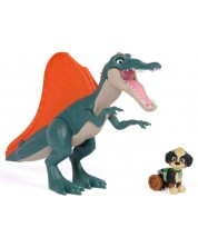 Jucărie interactivă Spin Master Paw Patrol - The Dino Movie, Rise & Roll Dino, cu figurină Rex