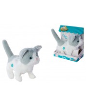 Jucărie de pluș interactivă Simba PetZoo - Pisicuță, 19 cm
