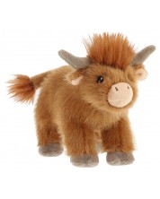 Jucărie de pluș interactivă Keel Toys Keeleco – vacă Highland în picioare, cu sunet, 15 cm - imagine 1