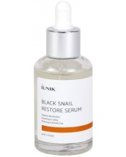 iUNIK Black Snail Serum regenerant de față, 50 ml