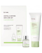 iUNIK Centella & Tea Tree Relief Set - Gel-crema si Ser, 60 + 15 ml