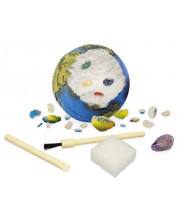 Set de cercetare Buki France - Săpați o planetă, Pământul, cu 6 pietre
