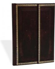 Calendar-carnețel Paperblanks Black Moroccan - Midi, 13 x 18 cm, 72 de coli, 2024 -1