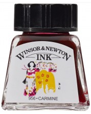 Cerneală de caligrafie Winsor & Newton - Carmine, 14 ml
