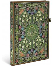 Calendar-carnețel Paperblanks Poetry in Bloom - Midi, 13 x 18 cm, 72 de coli, 2024
