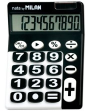 Calculator Milan - Nata, 10 cifre, rosu -1