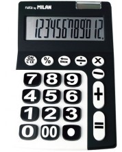 Calculator Milan - Nata, 12 cifre, negru -1