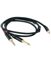 Cablu Master Audio - RCA381/3, 2x 6.3mm/3.5mm, 3m, negru