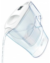 Cană de filtrare apă BRITA - Aluna Cool Memo, 2,4 l, albă