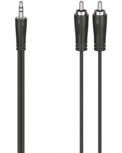 Cablu Hama - 3.5mm/2x RCA, 3m, negru -1