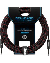 Cablu pentru chitară Ibanez - SI20 BW, 6.3 mm, 6.1 m, negru/roșu -1