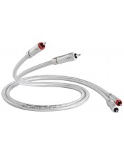 Cablu pentru boxe QED - Signature Audio 40, 4x RCA, 1 m, argintiu -1