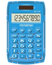 Calculator Mitama Trendy - 10 cifre, buzunar, albastru