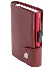 Husa pentru carduri C-Secure - Cu portofel, XL, roșu -1