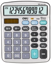 Calculator Deli Core - EM19810, 12 dgt, cu panou metalic -1