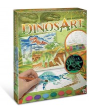 Imagini de colorat DinosAur - Dinozauri, cu acuarele -1