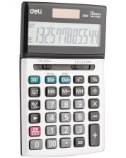 Calculator Deli Core - E1250, 12 dgt, panou metalic