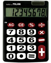 Calculator Milan - Nata, 8 cifre, negru -1
