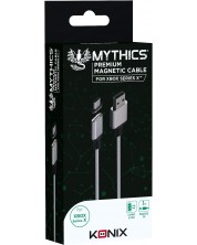 Cablu Konix - Mythics Premium Magnetic Cable 3 m, alb (Xbox Seria X/S) -1
