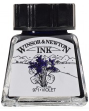Cerneală de caligrafie Winsor & Newton - Mov, 14 ml