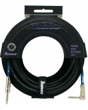 Cablu de chitară Ibanez - SCC20L, 6.3mm, 6m, negru/albastru