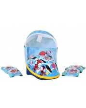 Cască și protecții E&L Cycles – Spider-Man, 52–56 cm - imagine 1