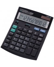 Calculator Citizen - CT-666N, 12 cifre, de birou, negru -1