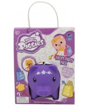 Pușculiță  Boti Pocket Money Piggies - Mov, cu accesorii