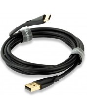 Cablu QED - Connect QE8184, USB-C/USB-A, 0.75m, negru -1