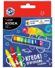 Creioane cu caolin Kidea - 12 culori -1