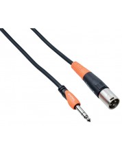 Cablu Bespeco - SLSM450, TRS/XLR, 4.5m, negru/portocaliu -1