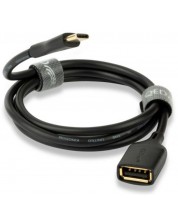 Cablu QED - Connect QE8194, USB-A/USB-C, 0.75m, negru -1