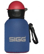 Husa pentru sticla pentru copii Sigg - neopren, albastra, 0,3 L