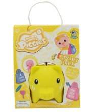 Pușculiță  Boti Pocket Money Piggies - Galben, cu accesorii