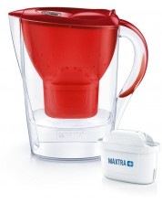 Cană de filtrare apă BRITA - Marella Cool Memo, 2.4l, roşie