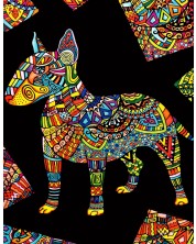 Tablou de colorat ColorVelvet - Bull Terrier, 29,7 x 21 cm -1