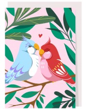 Felicitare Love birds
