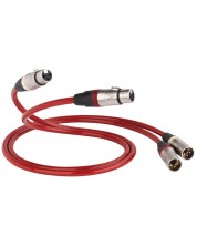Cablu pentru boxe QED - Reference XLR 40 Analogue, 1 m, roșu -1