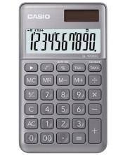 Calculator Casio SL-1000SC - de buzunar, 10 dgt, gri metalic -1