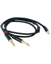 Cablu Master Audio - RCA381, 2x 6.3 mm/3.5 mm, 1 m, negru -1