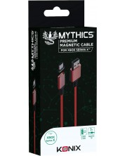 Cablu Konix - Mythics Premium Magnetic Cable 3 m, roșu (Xbox Series X/S) -1