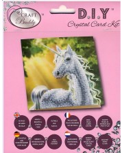 Card de tapițerie cu diamante Craft Buddy - Sunny Unicorn