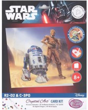 Card de tapițerie cu diamante Craft Buddy - R2-D2 C-3PO