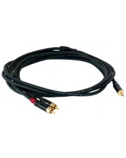 Cablu Master Audio - RCA351/3, 2x RCA/3.5mm, 3m, negru