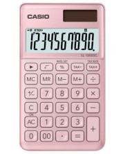 Calculator Casio SL-1000SC de buzunar, 10 dgt, roz metalic -1