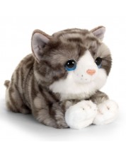 Pisicuță de pluș Keel Toys - Gri, 25 cm