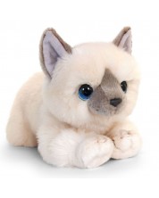 Pisicuță de pluș Keel Toys - Albă, 25 cm